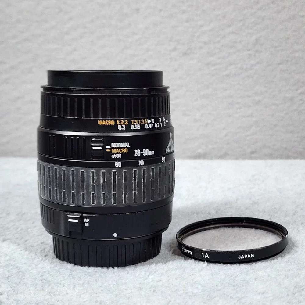 Sigma Zoom 28-90mm F/3.5-5.6 Macro Aspherical Lens 55mm‎ Filter Japan SLR